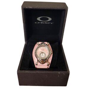 Rare Oakley Jury Watch Leather Pink silver